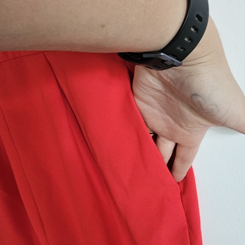 J. Crew Red Ruffle Jumpsuit - Picture 4 of 9